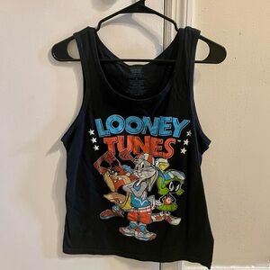 Mens looney tunes Logo tank top